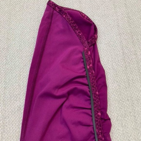 LULULEMON Real Quick Tight- Regal Plum/ Paradise. 7/8 Leggings. Purple. Size 8 - Picture 4 of 7